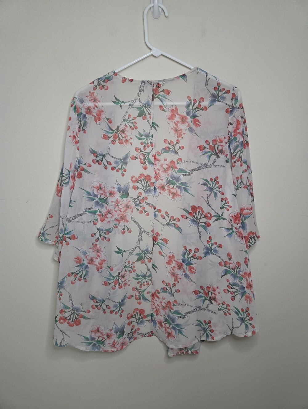 Women's Carapace Floral Print Lightweight Kimono Sz Small - Picture 2 of 7
